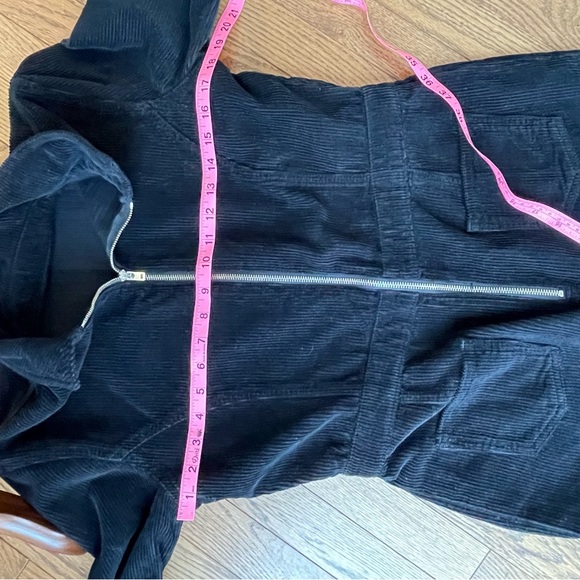 TOPSHOP Corduroy Black Zip Front Boiler Jumpsuit - Picture 14 of 16